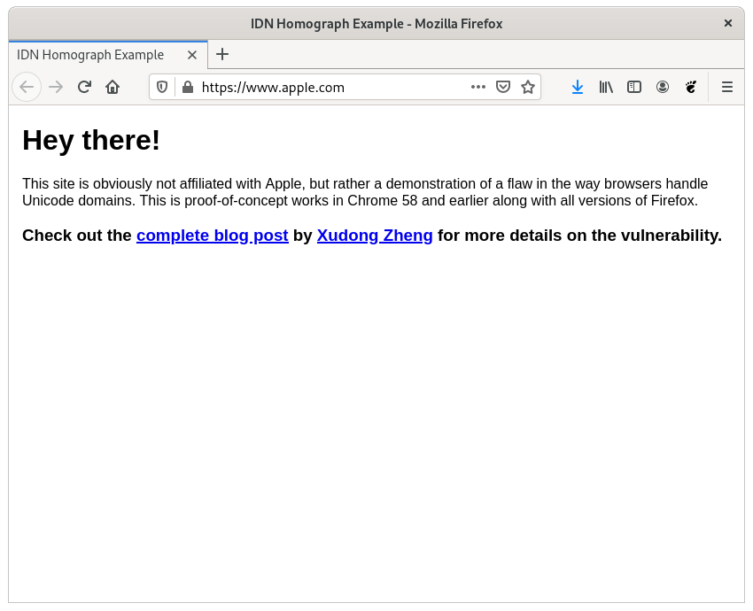 PunyCodes en Firefox