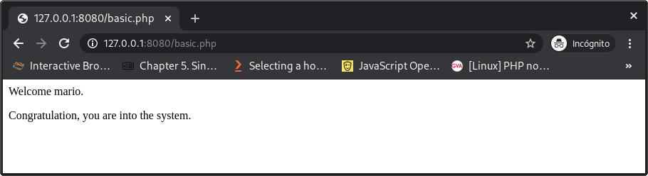 Autenticado con éxito