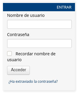 Formulario de login